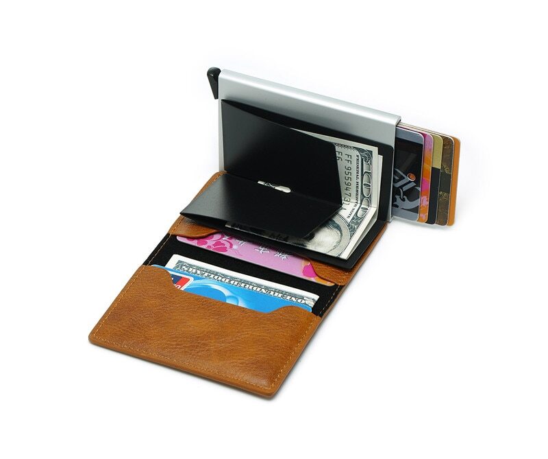 Billetera Porta Tarjetas Protección RFID - Hasta 40% OFF (3ra unidad)