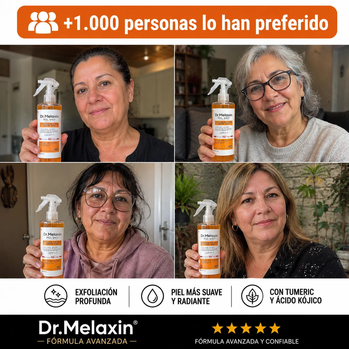 Dr. Melaxin™ Peel Shot – Dile Adiós a la Piel Opaca y Descubre tu Luminosidad