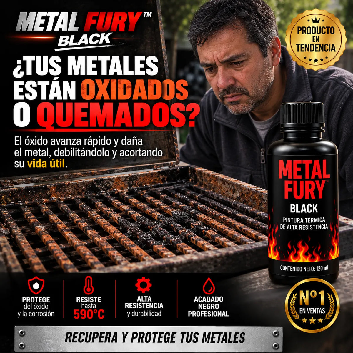 Metal Fury™ – Recupera Metales Oxidados y Quemados