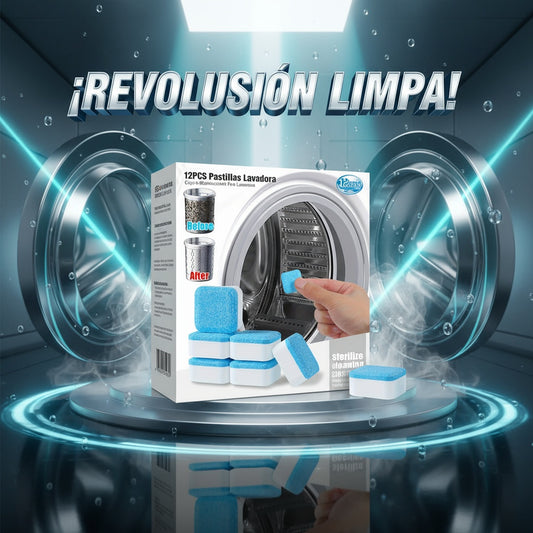 ¡Mantén tu lavadora como nueva! Caja de 12 unidades