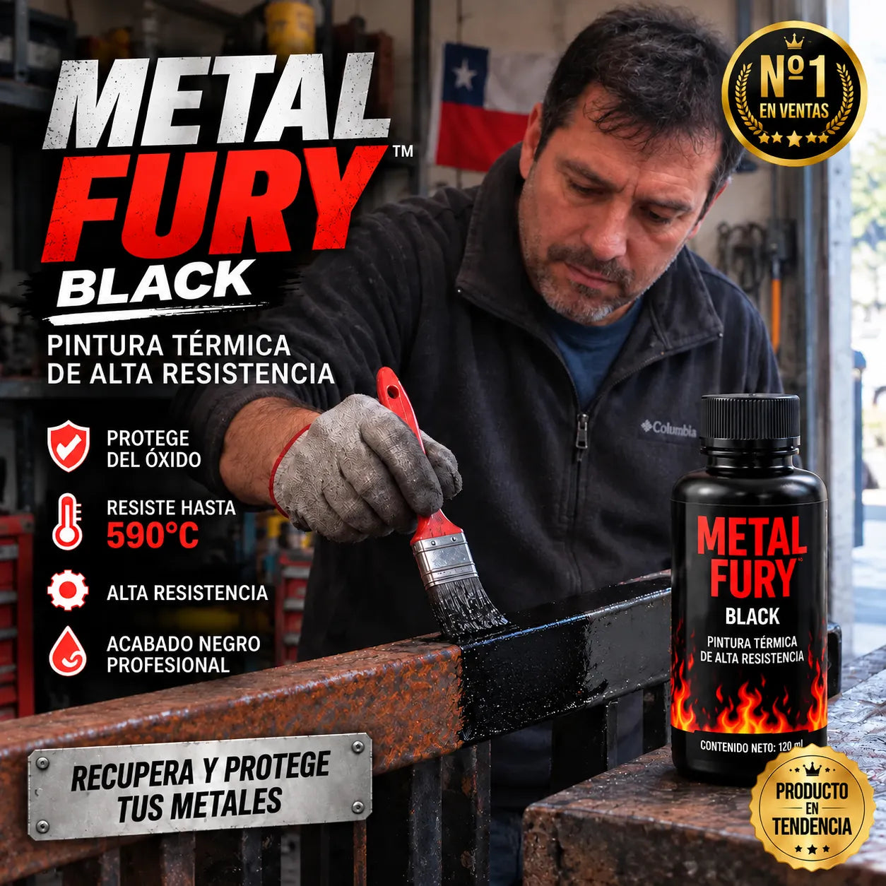 Metal Fury™ – Recupera Metales Oxidados y Quemados