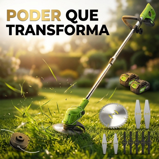 🌿 Limpieza Rápida y Precisa para Todo Tipo de Terreno – 48V Doble Batería