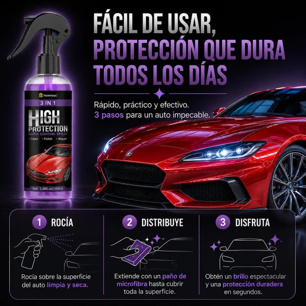 HighProtection™ 3 en 1 – Protección Cerámica para tu Vehículo