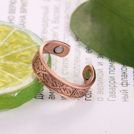 Anillo de Cobre 99,9% Biomagnético - Alivio Articular, Circulación e Inflamación