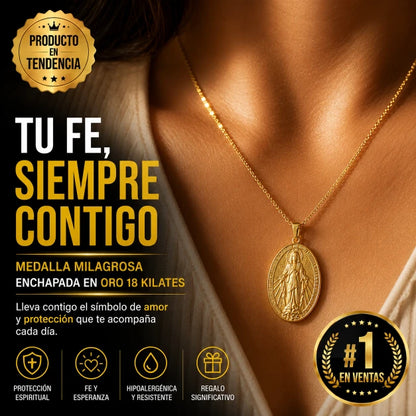 Cadena Medalla Milagrosa – Un Símbolo de Fe y Protección Siempre Contigo
