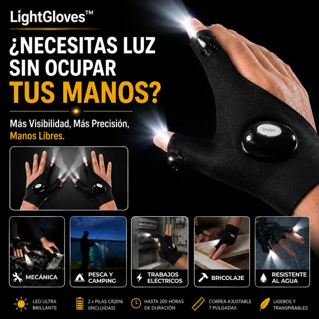 LightGloves™ – Ilumina tu Trabajo con las Manos Libres