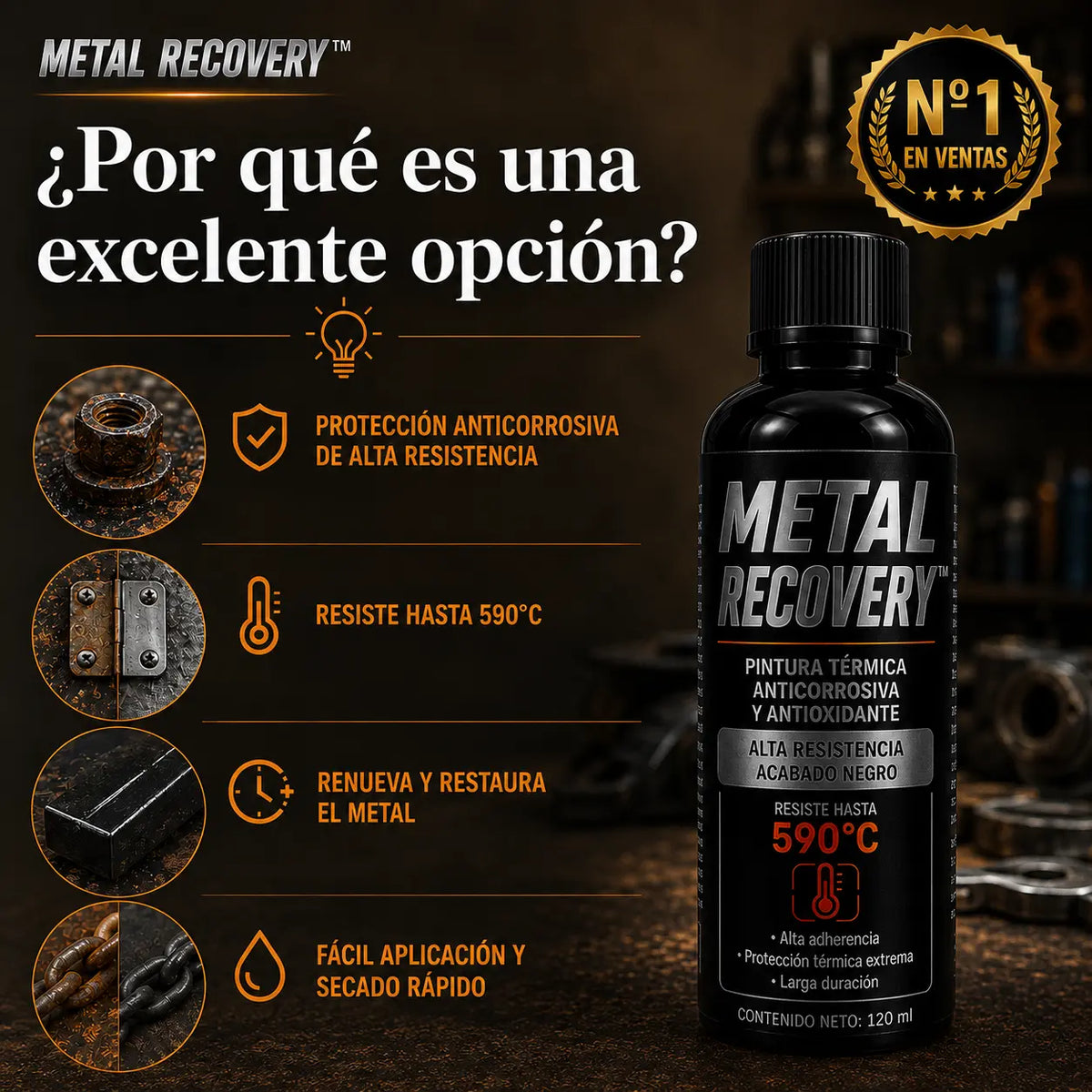 Metal Recovery™ – Recupera Metales Oxidados y Quemados