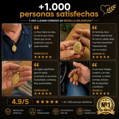 Cadena Medalla Milagrosa – Un Símbolo de Fe y Protección Siempre Contigo