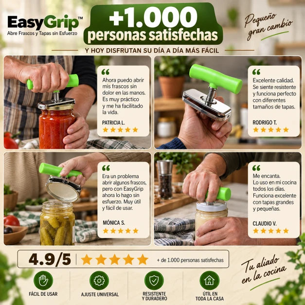 EasyGrip™ – Abre Frascos y Tapas sin Esfuerzo