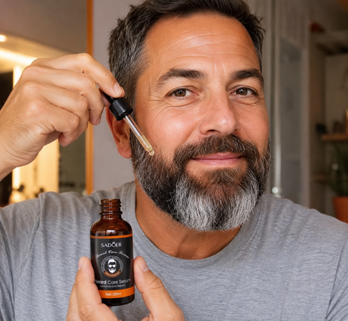 Sadoer™  Protege, Hidrata y Revitaliza tu Barba con el Sérum que Marca la Diferencia. Ella te lo agradecerá.